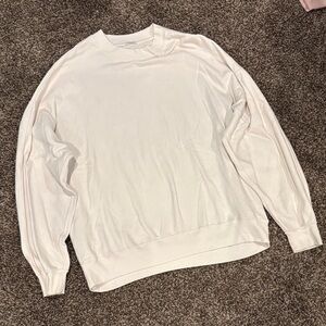 Abercrombie & Fitch Soft White Sweatshirt